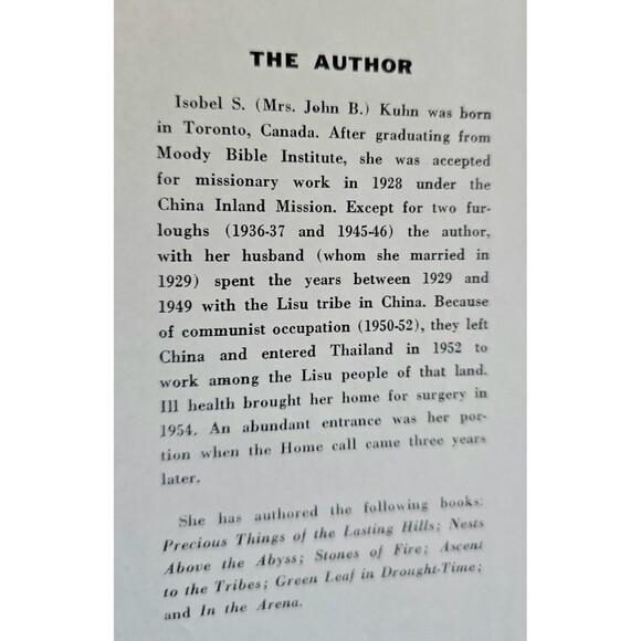 Nests Above The Abyss 1964 & In the Arena 1958 Isobel Kuhn Moody Press HCDJs - Picture 7 of 8